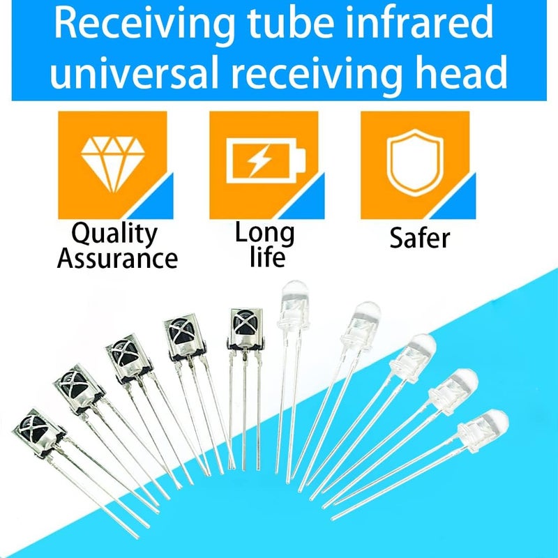 Gikfun Infrared Diode Led IR Emission and Receiver for Arduino (Pack of 10 Pairs) EK8460 - Image 2